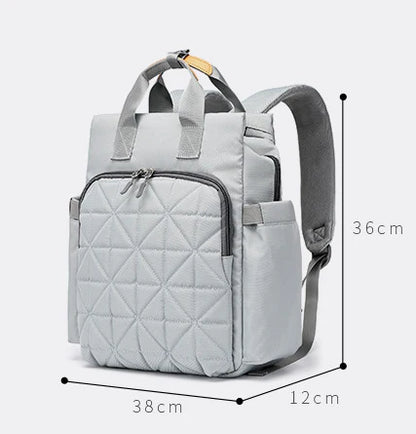 Versatile Mummy Bag: Stylish and functional shoulder bag with waterproof nylon material, large capacity, and Korean-inspired design, perfect for New Zealand parents