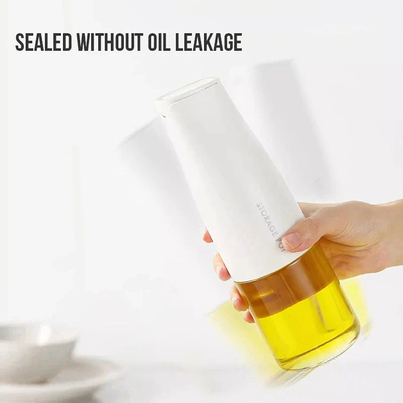 Automatic Leak-Proof Glass Oil Dispenser - Sleek, Durable and Mess-Free Kitchen Essential