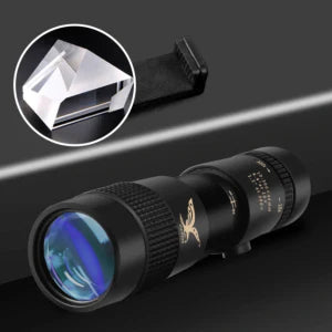 A premium super telephoto zoom monocular telescope with 10-300x optical zoom, advanced stabilisation, and night vision for capturing distant worlds in stunning detail