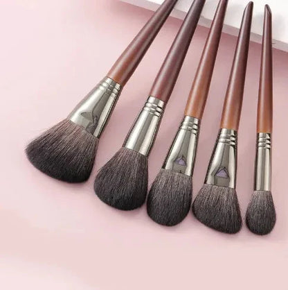 OVW Natural Makeup Brushes Set with 24 high-quality brushes for flawless makeup application