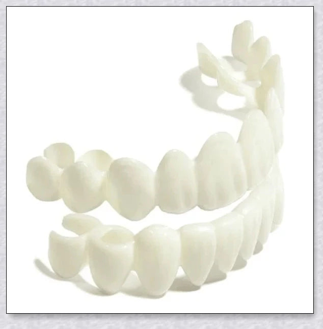 Snap-On Veneers that disguise crooked, stained, and missing teeth for a natural-looking, confidence-boosting smile