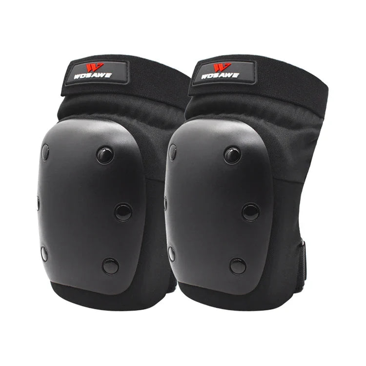 A pair of black Anti-Fall Arm Guards, featuring elbow and knee pads for outdoor sports and activities.