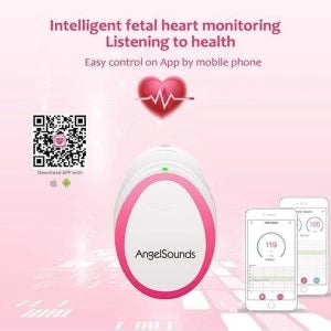 Angelsounds Portable Fetal Doppler for safely monitoring your unborn baby's heartbeat and movements