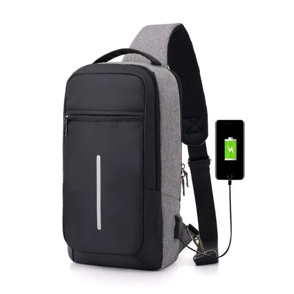 Shopfluxpro NZ Secure and Convenient Anti-Theft Chest Bag with USB Charging