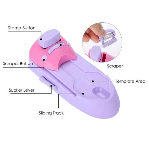 Stylish Nail Art Printer - Compact, Cordless Nail Printing Machine for Effortless, Salon-Quality Nail Designs at Home