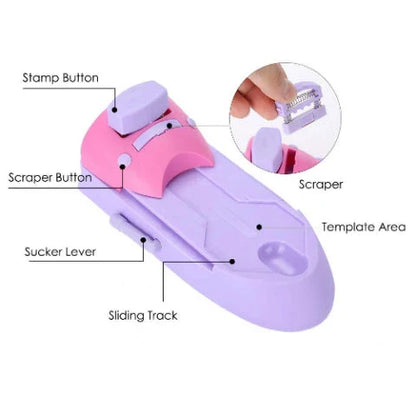 Stylish Nail Art Printer - Compact, Cordless Nail Printing Machine for Effortless, Salon-Quality Nail Designs at Home
