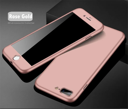 Ultra-Slim iPhone Case with Protective Glass - Sleek Design, 360-Degree Protection, Shatter-Resistant Screen