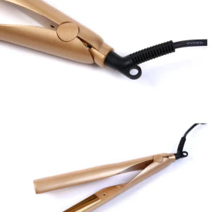 2-in-1 Twist Straightening Curling Iron with adjustable heat settings, ceramic plates, and automatic shut-off for versatile hair styling