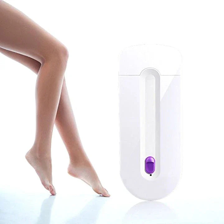 2-in-1 electric epilator with instant sensor light for painless, efficient hair removal on legs, underarms, bikini line, and face