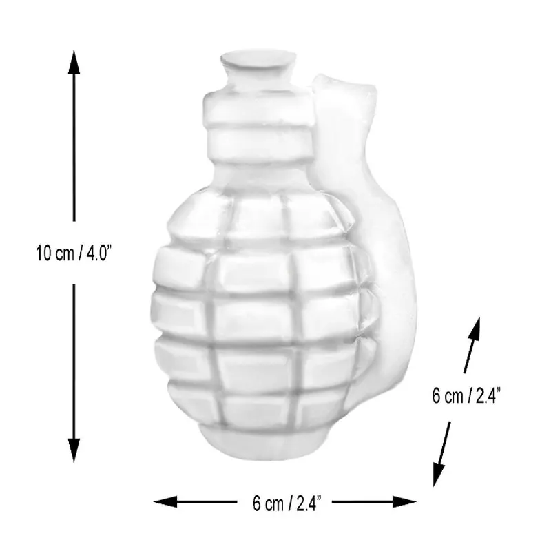 Grenade-Shaped Ice Cube Moulds - Silicone Mould for Unique Large Ice Cubes