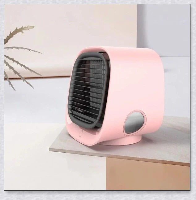 Chill Breeze - A lightweight, portable air conditioner with 3-in-1 functionality, including air cooling, air purification, and ambient lighting