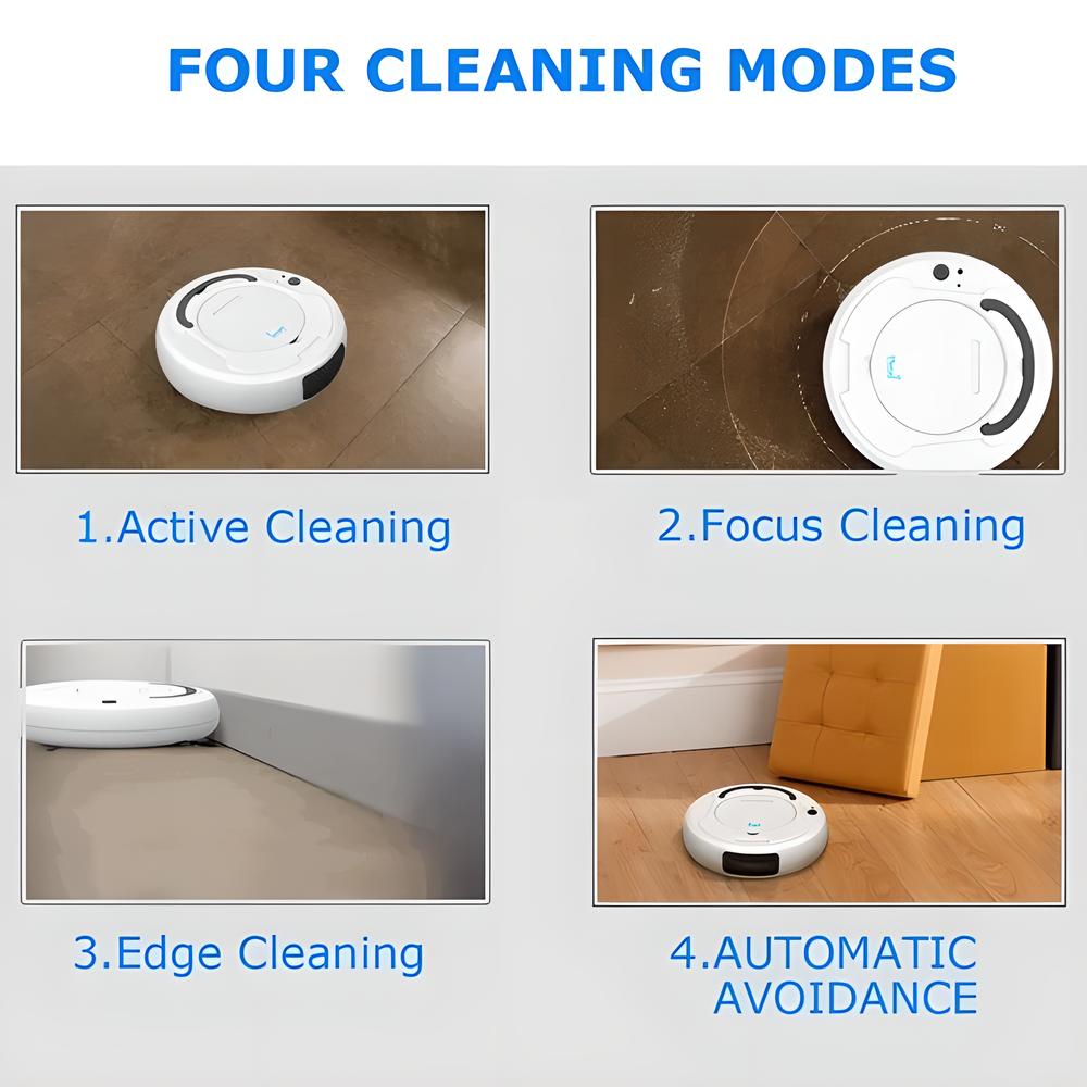 Eco-Friendly 3-in-1 Smart Floor Robot Vacuum Cleaner with Sweeping, Vacuuming, and Mopping Capabilities