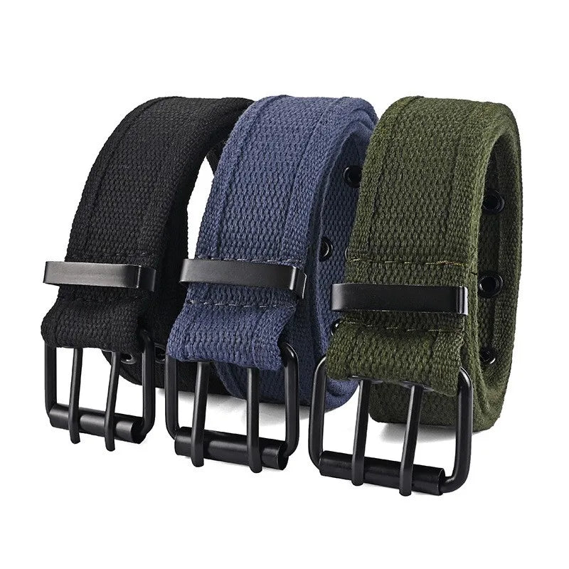 Ultra-Durable Woven Buckle Belt in Various Colors - Breathable, Adjustable Design for Kiwi Lifestyles