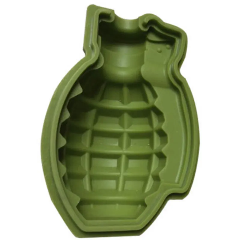 Grenade-Shaped Ice Cube Moulds - Silicone Mould for Unique Large Ice Cubes