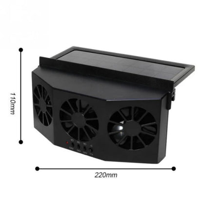 Eco-friendly car solar vent with 3 powerful fans for efficient air circulation and cooling in your vehicle