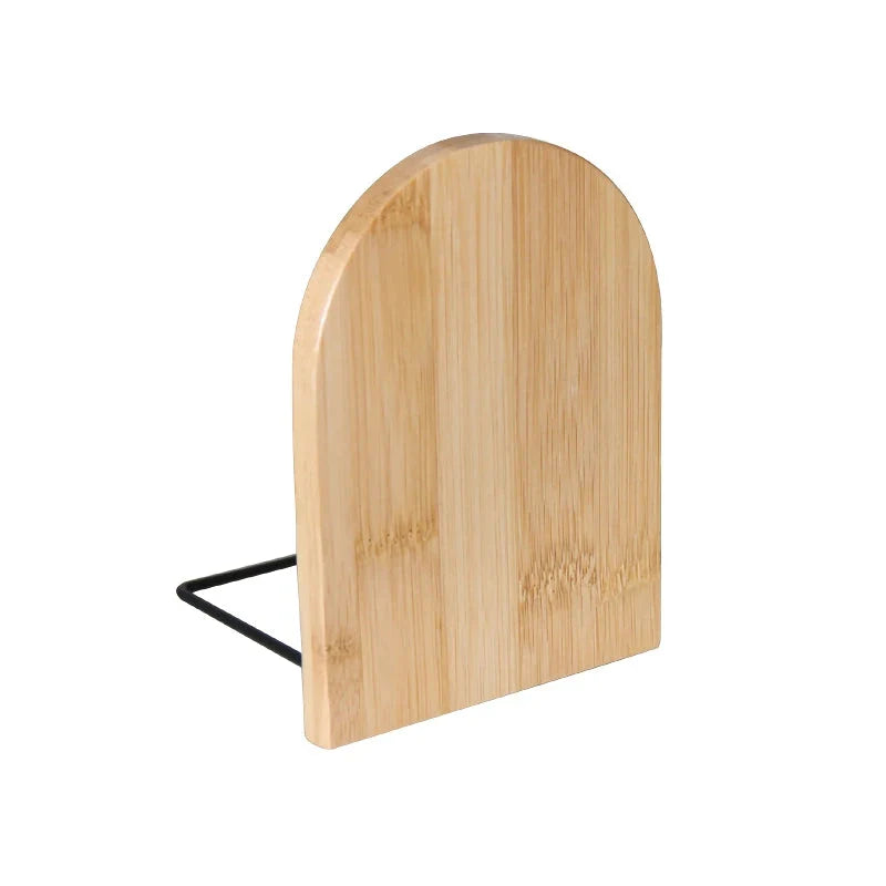 Natural Bamboo Desktop Organiser and Bookend - Stylish and Functional Desk Accessory for Kiwi Workspaces