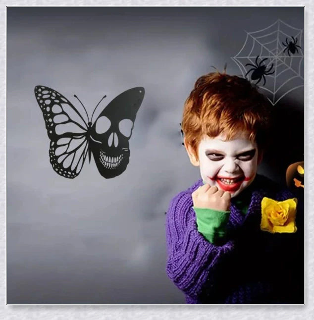 Shopfluxpro NZ Captivating Halloween Butterfly Iron Wall Art