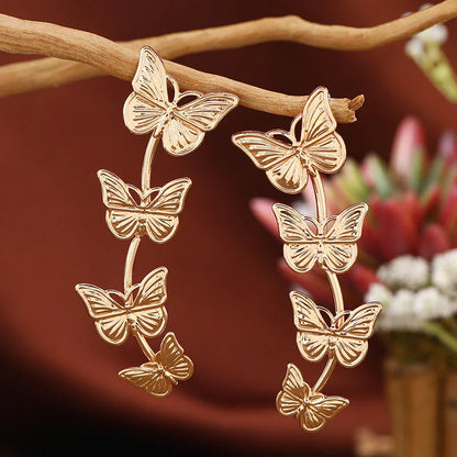 Elegant bohemian-inspired butterfly drop earrings made with premium New Zealand materials for a stylish and enchanting accessory