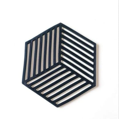 Trendha's stylish geometric cup coasters made from durable, eco-friendly rubber to protect your surfaces