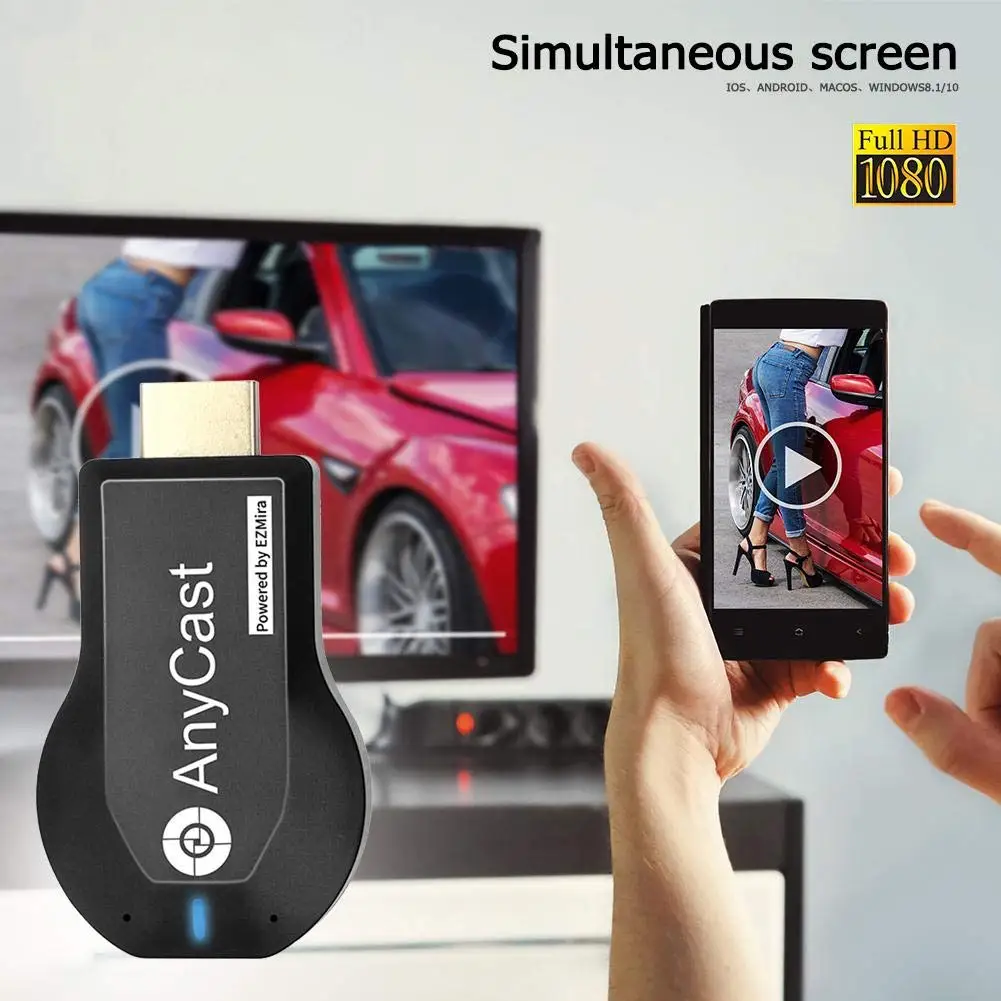 RemoteCast Display TV Stick for 1080P HDMI wireless WiFi streaming from devices to TV