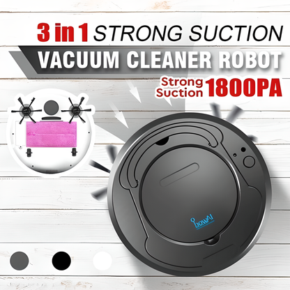 Eco-Friendly 3-in-1 Smart Floor Robot Vacuum Cleaner with Sweeping, Vacuuming, and Mopping Capabilities