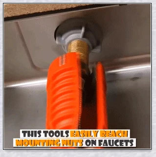 The Plumber's Sink Wrench - a versatile, high-quality tool designed for easy access to tight spaces in plumbing installations and repairs.