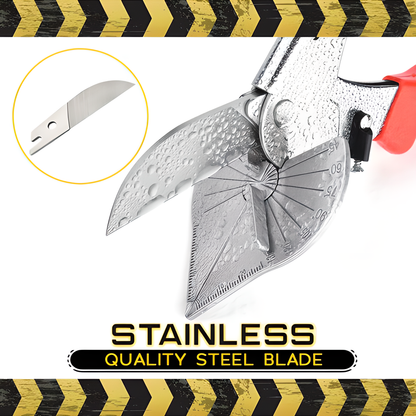 U-Shaped Multi-Angle Cutter with Stainless Steel Blade and Ergonomic Rubber Grip