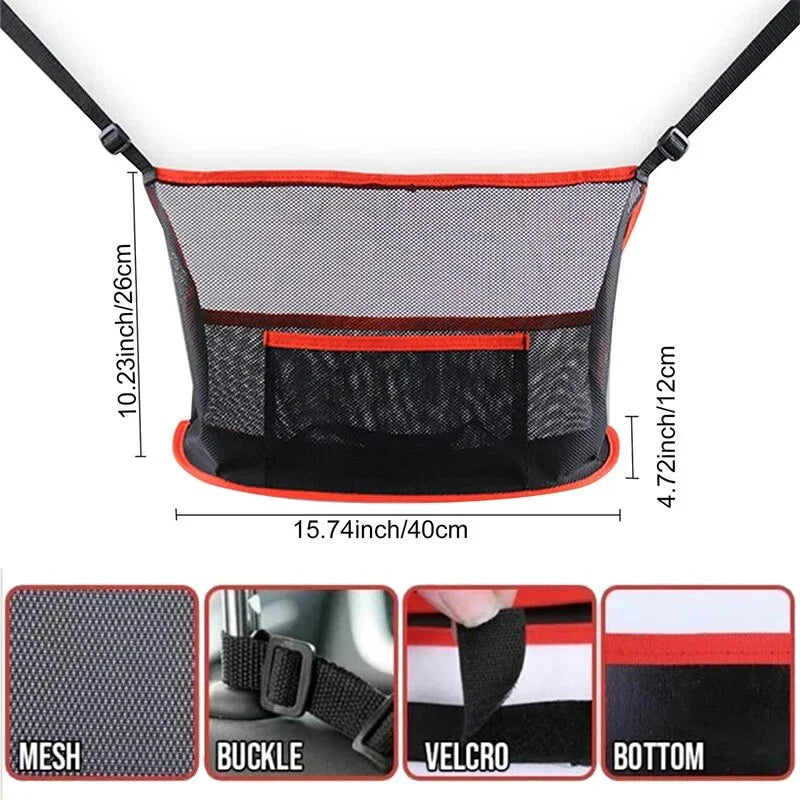 Shopfluxpro NZ Versatile Car Organiser with Safety Net - Keep Your Vehicle Tidy and Secure