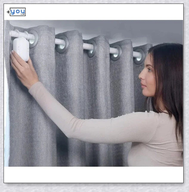 Switchbot smart curtain automation device that allows you to open and close curtains using voice commands or a mobile app