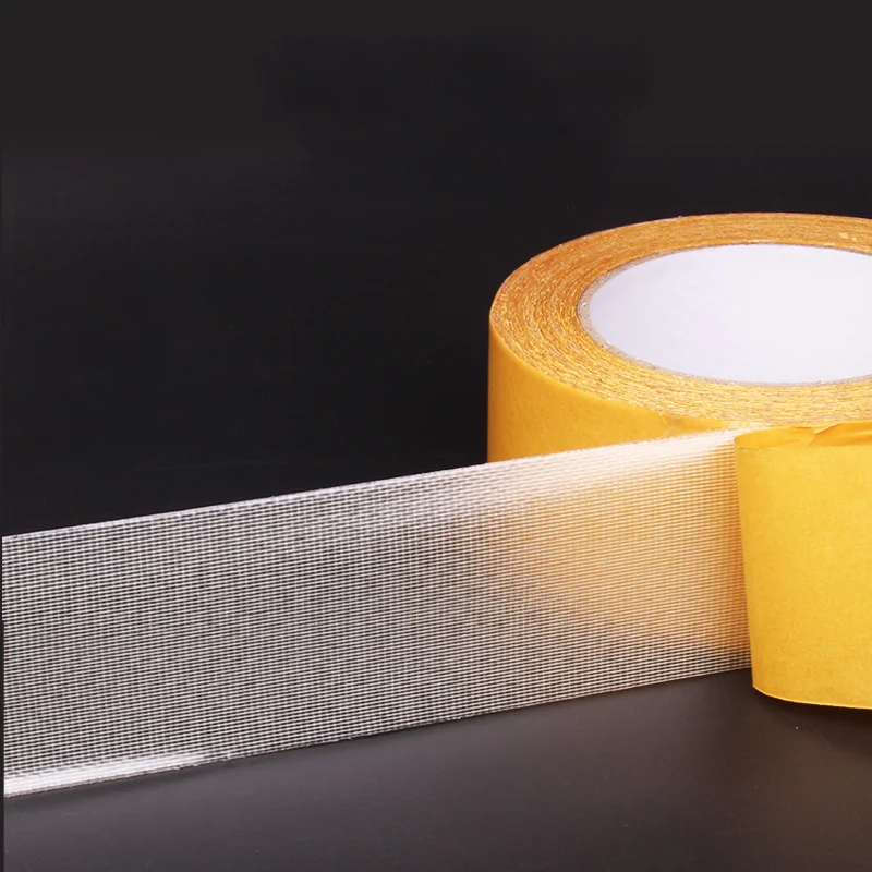 Ultra-strong double-sided fiberglass tape for securing carpets, curtains, cushions, and decorations in Kiwi homes and offices