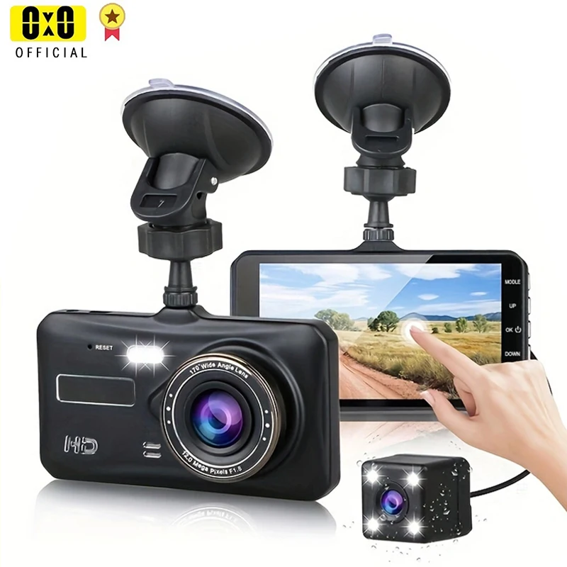 Smart Full HD Front & Rear Dash Cam Car DVR with dual lens, wide-angle 6G lens, and advanced features for enhanced driving safety and documentation