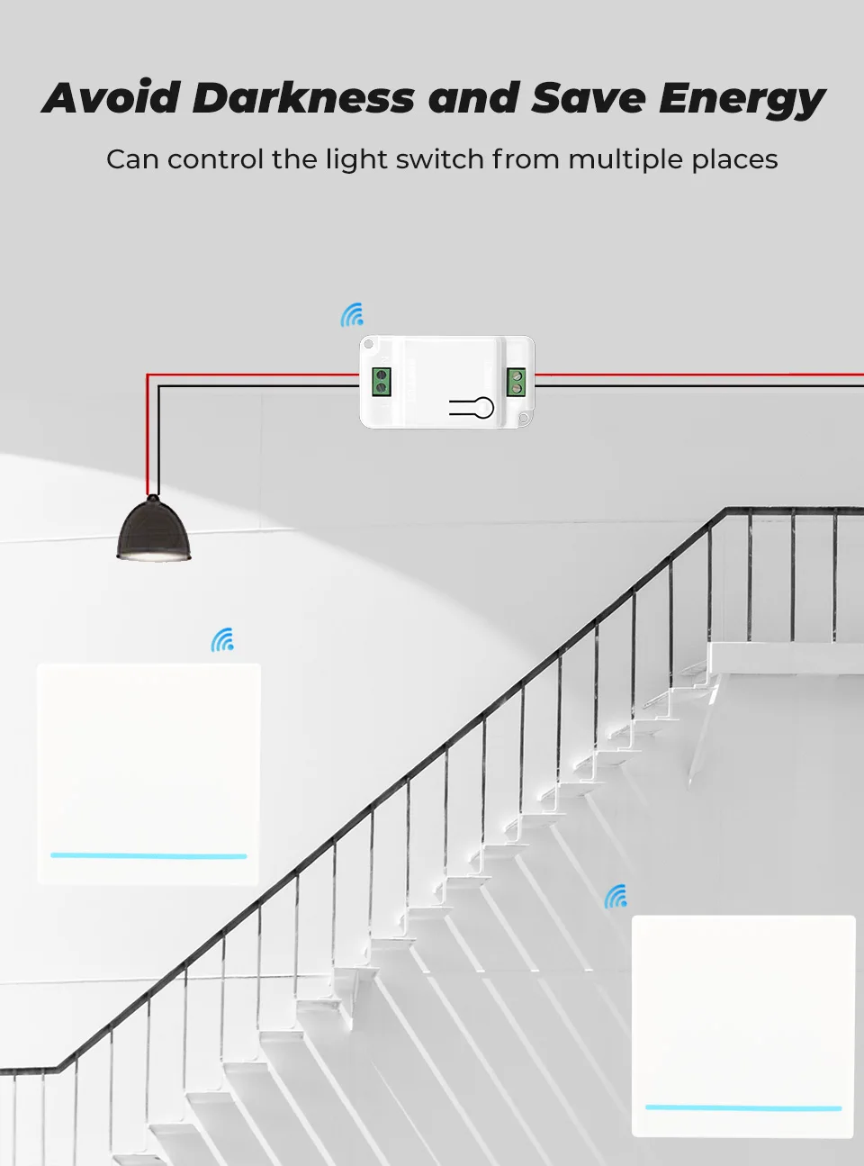 SMATRUL™ Wireless Smart Light Switch - Easy DIY Setup with No Wiring for Kiwi Homes