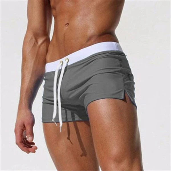 Kiwi-designed low-rise swim trunks in a range of classic colours, perfect for summer water activities