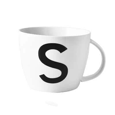 Personalized Initial Ceramic Mug with Sleek Minimalist Design and Eco-Friendly Materials