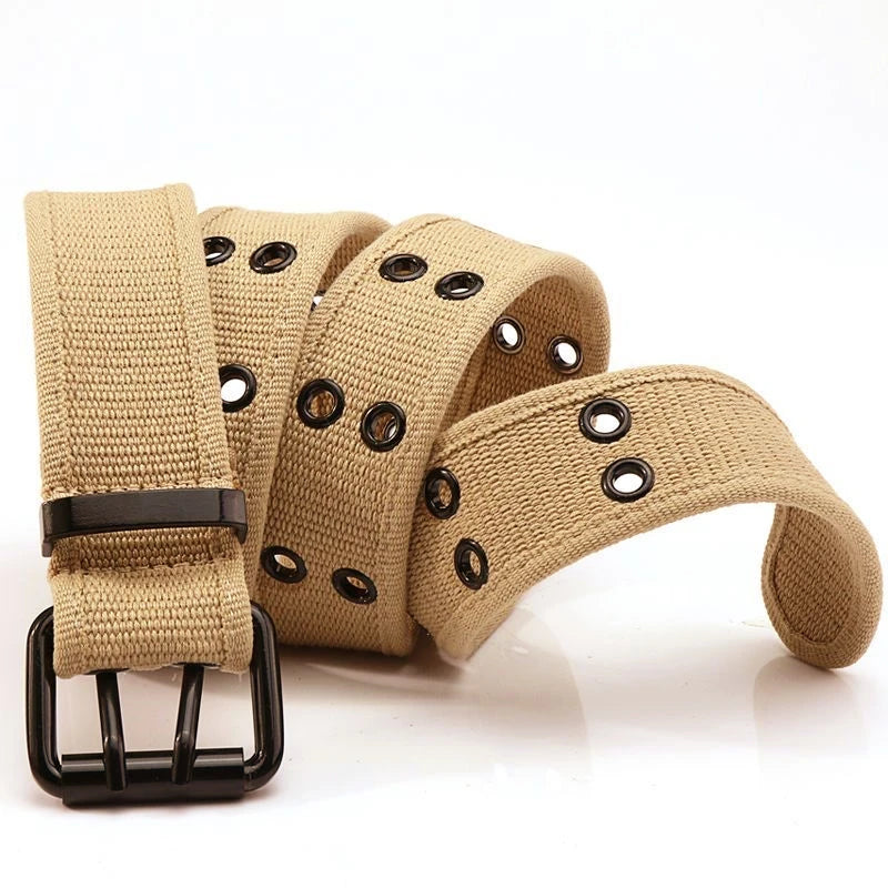 Ultra-Durable Woven Buckle Belt in Various Colors - Breathable, Adjustable Design for Kiwi Lifestyles