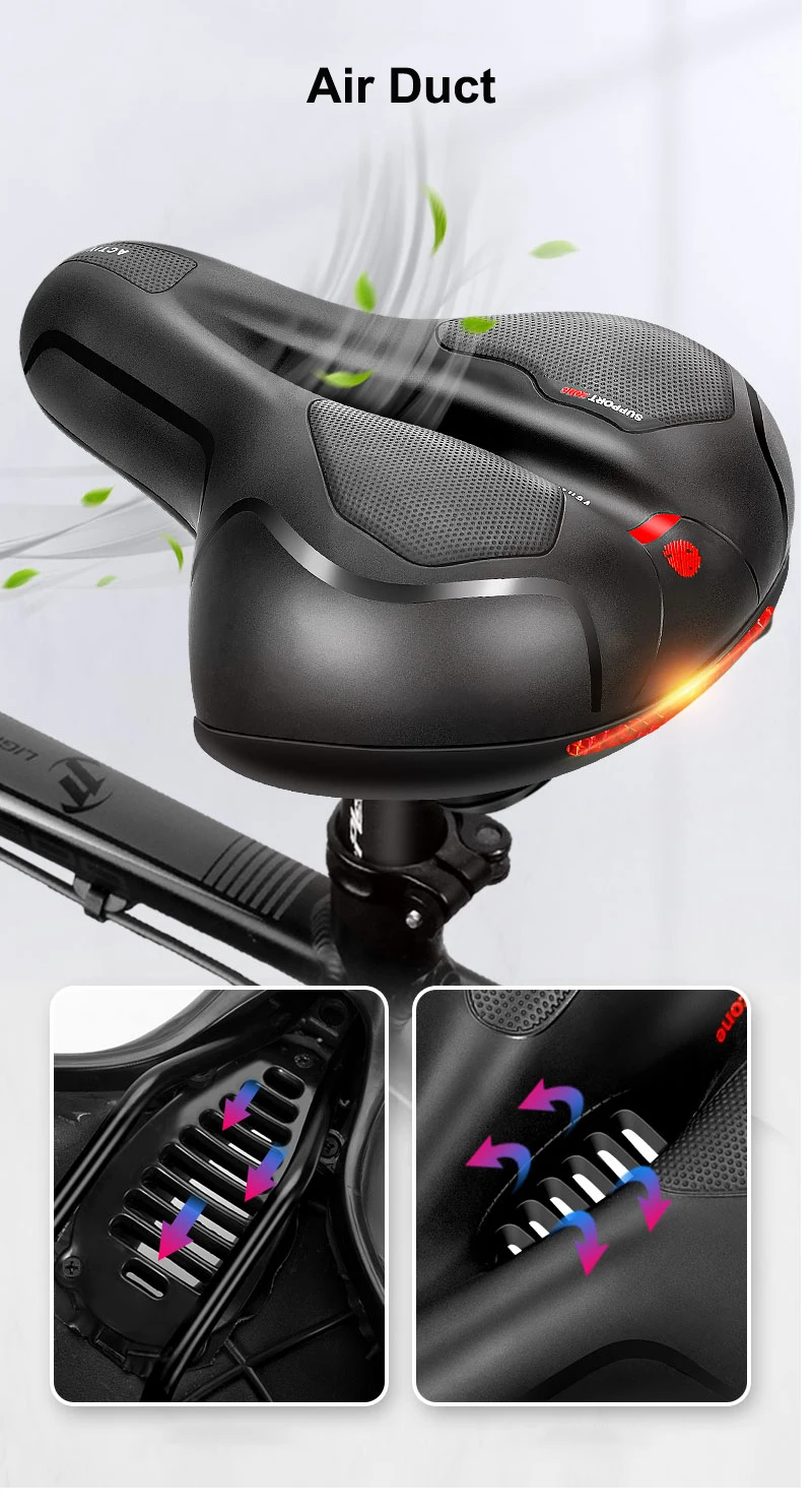 Shopfluxpro NZ Ultra-Comfortable Shockproof Bicycle Saddle with Innovative Honeycomb Design