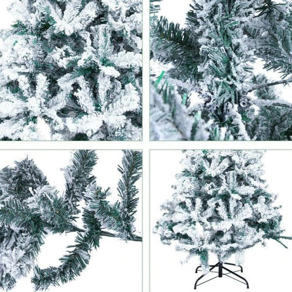 Exclusive White S Effect Artificial Christmas Tree with full, lush appearance and elegant white flocked design