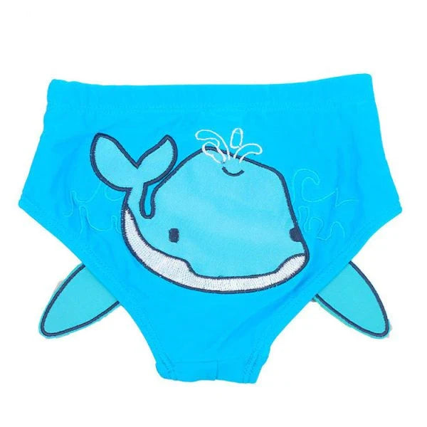 Cute embroidered baby swimming trunks in various vibrant designs for 1-3 year old New Zealand kids