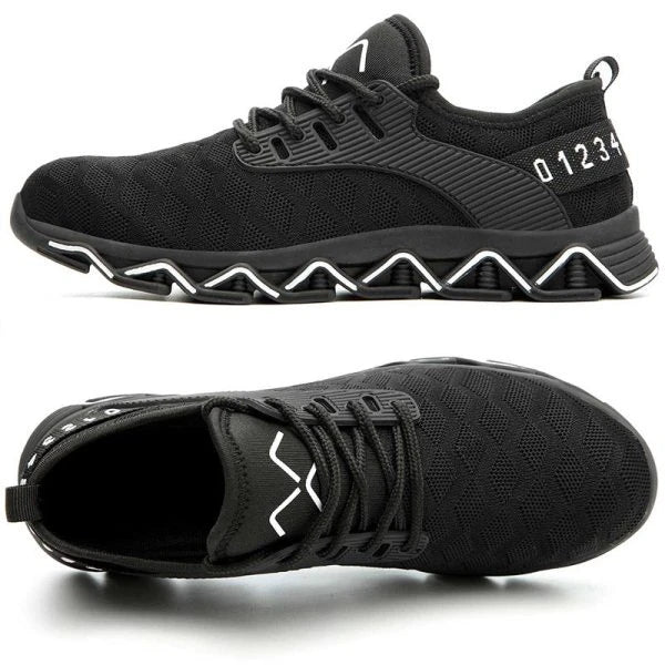 Shopfluxpro NZ Breathable Woven Anti-Crush Safety Shoes