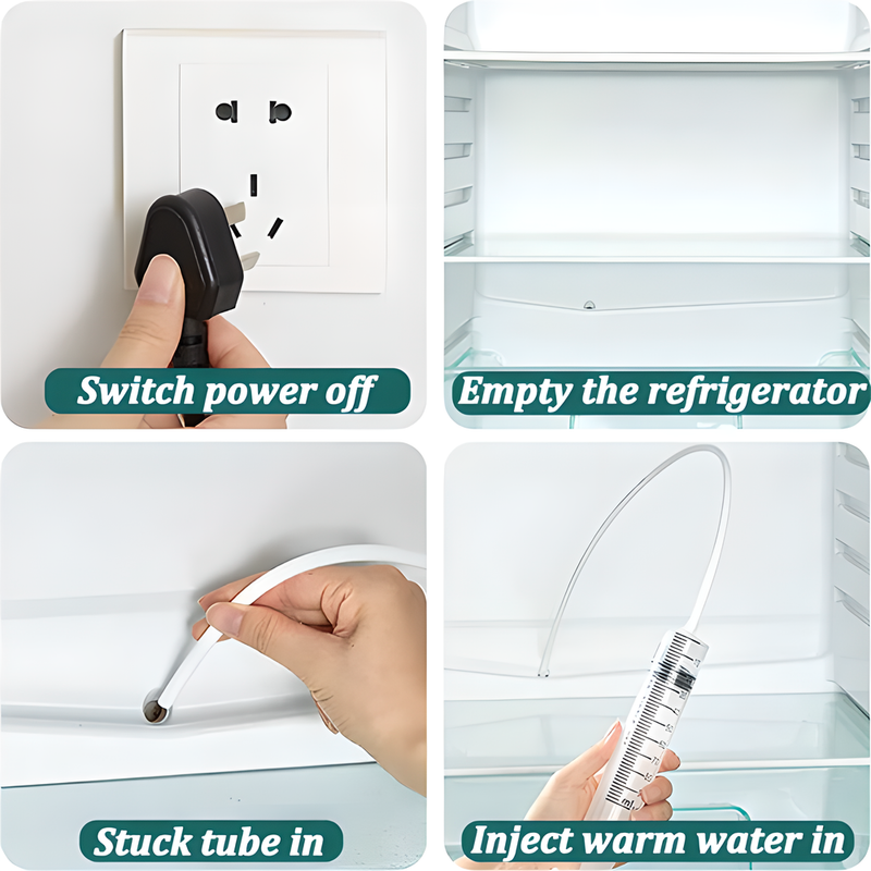 Shopfluxpro NZ Smart and Efficient Refrigerator Drain Hole Cleaning Kit - 5 Essential Tools