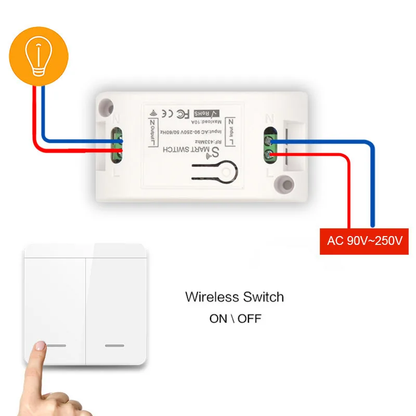 SMATRUL™ Wireless Smart Light Switch - Easy DIY Setup with No Wiring for Kiwi Homes