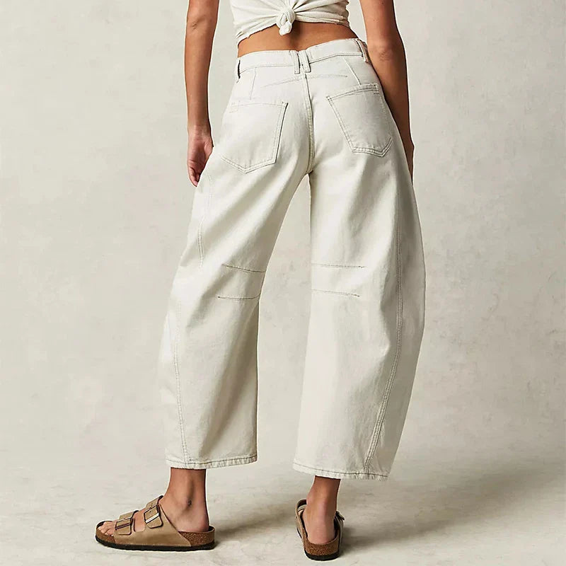 Fashion Loose Wide-leg Pants in Light Blue for Women - Comfortable and Stylish Summer Trousers