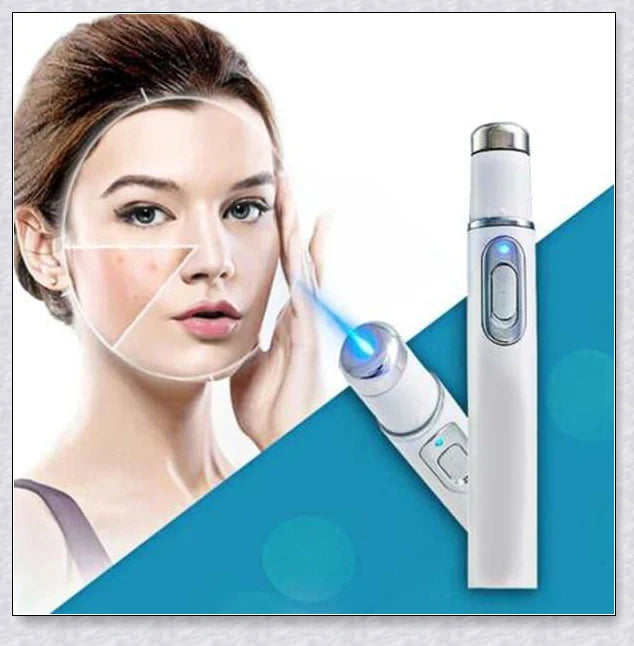 The Spots Removal Pen is a cutting-edge skincare device that uses thermal therapy and blue light to effortlessly banish dark spots, age spots, and other skin blemishes.