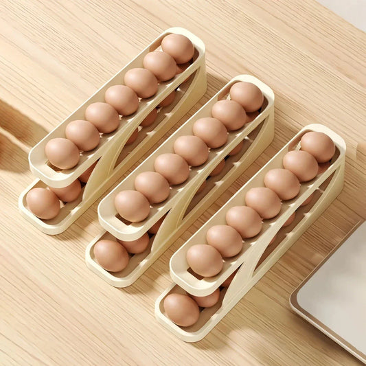 Automatic Scrolling Egg Rack Holder - Efficient egg storage solution for Kiwi kitchens