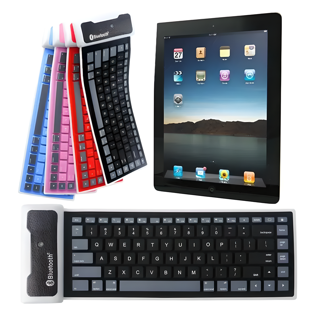 Waterproof, foldable, and built for on-the-go Kiwis, this versatile Bluetooth silicone keyboard is the perfect tech companion.