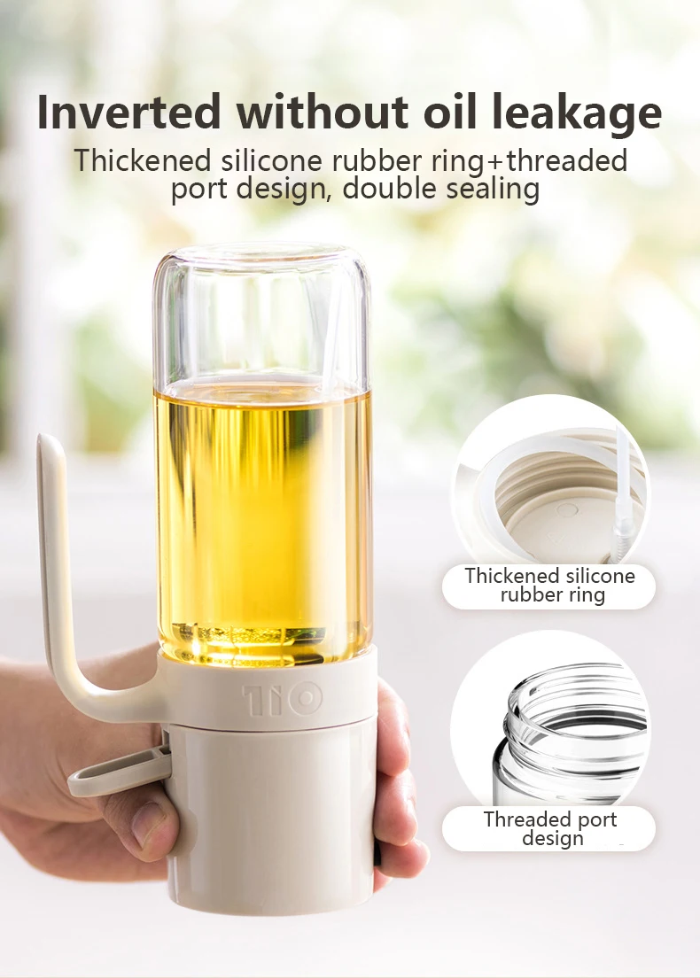 Versatile high-performance cooking oil sprayer made from durable borosilicate glass for precise oil misting and easy cleaning