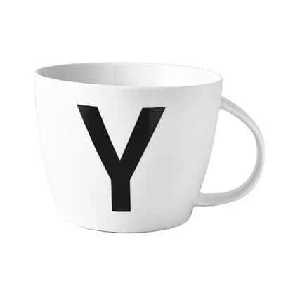 Personalized Initial Ceramic Mug with Sleek Minimalist Design and Eco-Friendly Materials