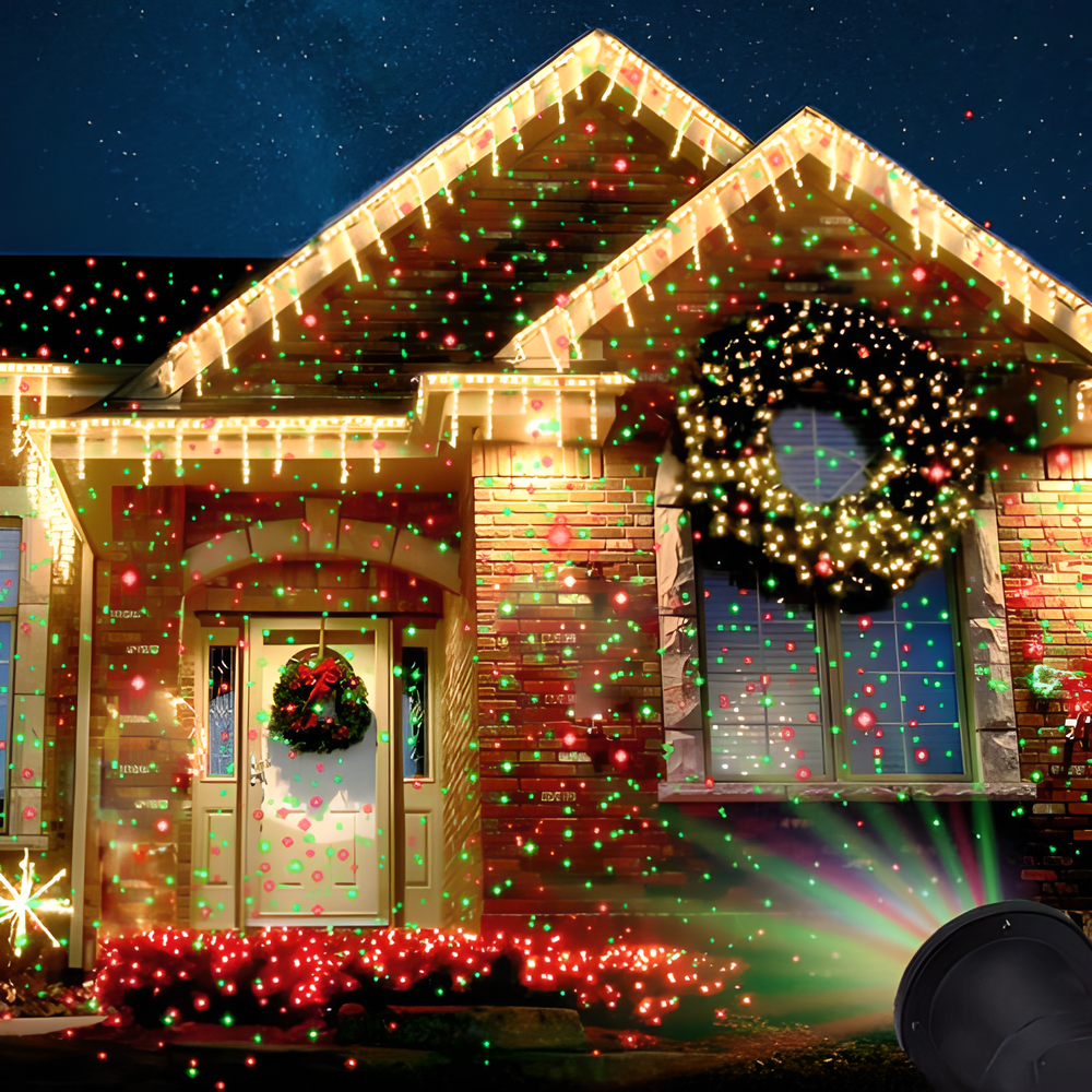 Dazzling Festive Star Laser Projector - Easily transform your Kiwi backyard into a twinkling winter wonderland