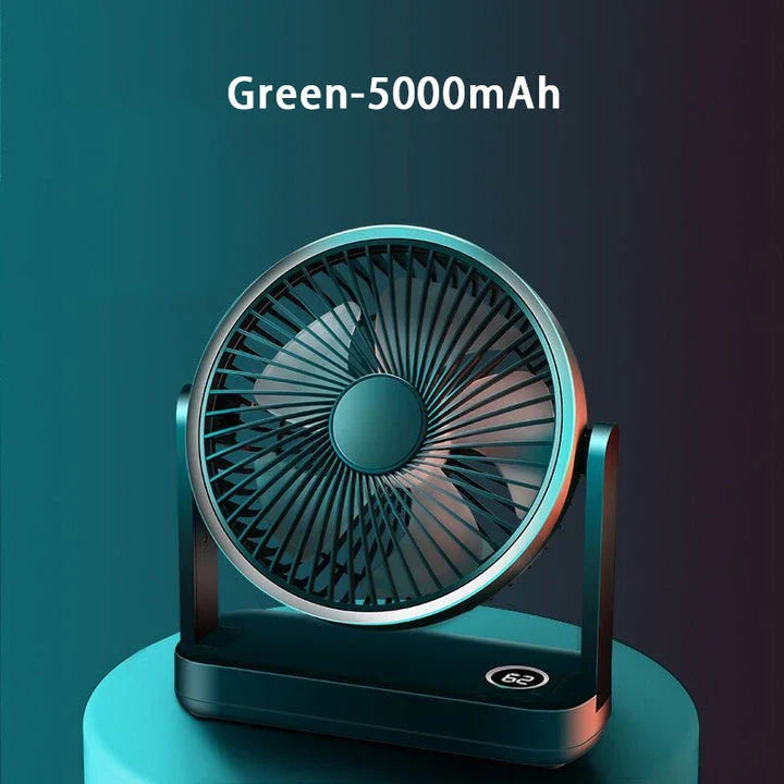 Compact and portable rechargeable USB desk fan with adjustable airflow and long-lasting battery for Kiwi home, office, and outdoor use