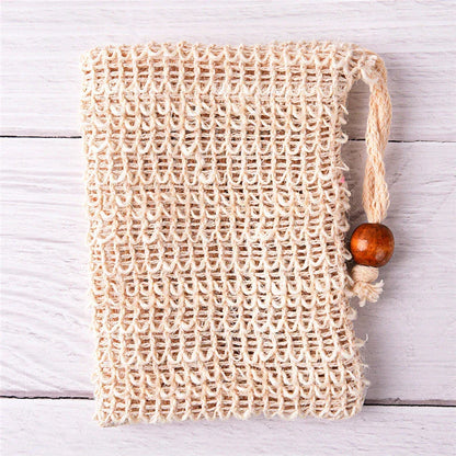 Eco-Friendly Sisal Soap Saver Pouch - Sustainable and Refreshing Cleansing Solution